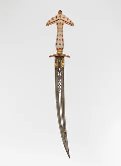 Dagger with Sheath, Hilt, Indian, Mughal; blade, Turkish or Indian, late 17th century Dagger with Sheath, Hilt, Indian, Mughal; blade, Turkish or Indian, late 17th century