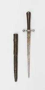 Ebony Prints: Dagger with Sheath, Scotland, dated 1624. Creator: Unknown