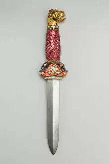 Tiger Collection: Dagger with Tiger-Head Pommel, , 17th / 18th century. Creator: Unknown