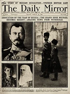 Historic Object Prints: The Daily Mirror Front Page from March 16th