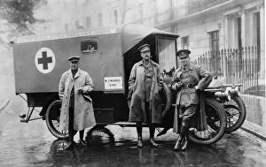 Daimler ambulance, World War 1. Creator: Unknown