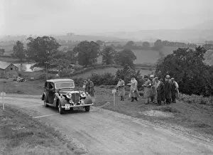 Daimler Light Straight 8 saloon of WH Smith competing in the South Wales Auto Club Welsh Rally