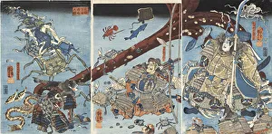 Utagawa 1797 1861 Prints: Daimotsu-no-ura kaitei no zu (At the Bottom of the Sea in Daimotsu Bay), ca 1852