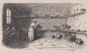 Jacque Prints: A Dairy, from Le Magasin Pittoresque, ca. 1852. Creator: Charles Tamisier
