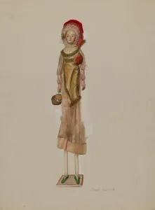 Dairy Maid Doll, c. 1937. Creator: Beverly Chichester