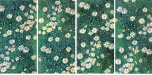 Caillebotte Prints: Daisies (Bed of Daisies), c. 1892-1893