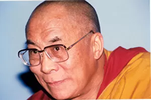 Dalai Lama of Tibet (1935 -), spiritual leader of the Buddhist religion