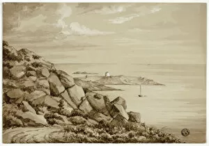 Dalkey Island, September 1843. Creator: Elizabeth Murray