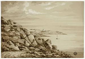 Elizabeth Heaphy Prints: Dalkey Island, September 1843. Creator: Elizabeth Murray