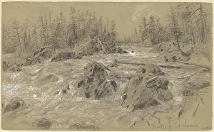 Waters Edge Prints: Dalles of St. Louis, early 1880s. Creator: Alfred Waud