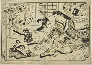 Jihei Sugimura Prints: Dalliance, c. 1685. Creator: Sugimura Jihei