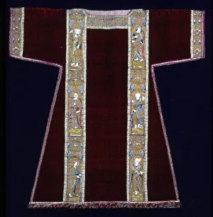 Orphrey Prints: Dalmatic with Orphrey Bands, Italy, 19th century. Creator: Unknown