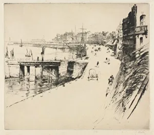 The Dam of Treport. Creator: Gustave Leheutre (French, 1861-1932)