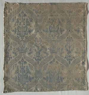 Damask Prints: Damask Fragment, 1500s. Creator: Unknown