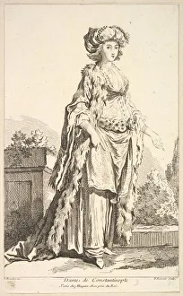 Simon Francois Prints: Dame de Constantinople, from Recueil de diverses fig. res etrangeres Inventé