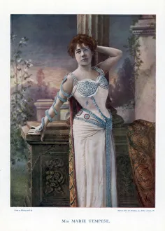 Theatrical Costume Collection: Dame Marie Tempest, English singer and actress, 1901.Artist: Ellis & Walery