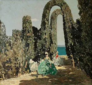 Masquerade Gallery: Dame mascherate, c. 1909. Creator: Ciardi, Emma (1879-1933)