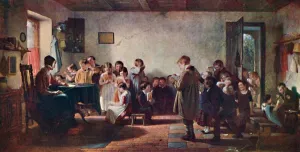Shadow Prints: A Dames School, 1845, (1904). Artist: Thomas Webster