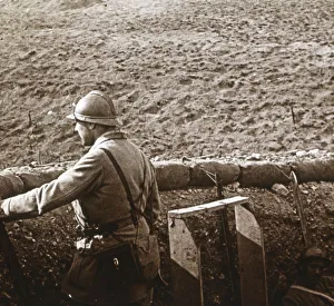 Lorraine Prints: Damloup battery, Verdun, northern France, c1914-c1918