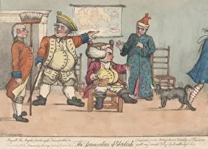 Tristram Shandy Prints: The Damnation of Obadiah (Tristram Shandy), 1800-20. Creator: Unknown