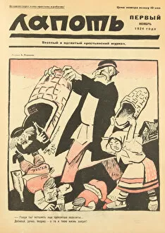 Down with the damned parasites! Cover of the Lapot Satirical Journal, 1924