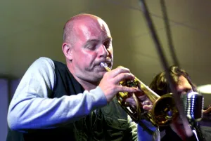 Hastings Prints: Damon Brown, Jazz Hastings, Hastings. Artist: Brian O Connor
