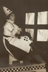 Prisoners Of War Prints: Dan Godfrey dressed in Pierrette costume