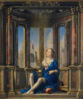 Nursemaid Prints: Danae, 1527. Creator: Gossaert; Jan (ca. 1478-1532)