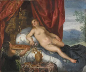 Danae Prints: Danae and the Shower of Gold, c17th century. Creator: Unknown