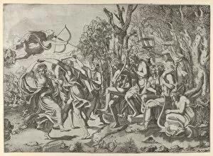 Woods Gallery: The Dance, 1540-56. Creator: Leon Davent