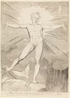 Blake William Gallery: The Dance of Albion (Glad Day), c. 1803 / 1810. Creator: William Blake
