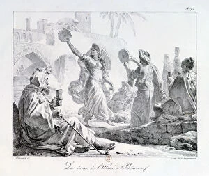 The Dance of the Alme, Beni Souef, Egypt, 1819. Artist: G Engelmann