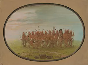Images Dated 23rd February 2021: Dance to the Berdache - Saukie, 1861 / 1869. Creator: George Catlin