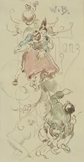 Wilhelm Prints: Dance card, c1860-1900. Creator: Wilhelm Busch