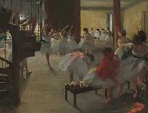Edgar Gallery: The Dance Class, c. 1873. Creator: Edgar Degas