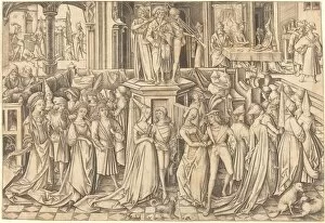 The Dance at the Court of Herod, c. 1500. Creator: Israhel van Meckenem