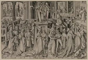 The Dance at the Court of Herod, c. 1500. Creator: Israhel van Meckenem (German, c