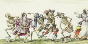 Geesie Ter Burch Prints: Dance of Death, 1660-c.1687. Creator: Gesina ter Borch