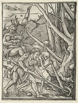 1497 98 1543 Prints: The Dance of Death: Adam Tilling the Earth. Creator: Hans Holbein (German, 1497 / 98-1543)