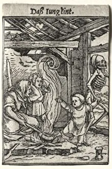 Dance of Death: The Child, c. 1526. Creator: Hans Holbein (German, 1497 / 98-1543)