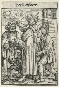 1497 98 1543 Prints: Dance of Death: The Councillor. Creator: Hans Holbein (German, 1497 / 98-1543)