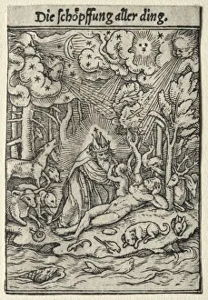 1497 98 1543 Prints: Dance of Death: The Creation. Creator: Hans Holbein (German, 1497 / 98-1543)