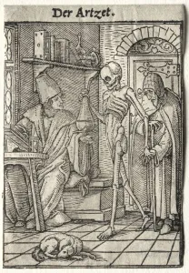 Dance of Death: The Doctor. Creator: Hans Holbein (German, 1497 / 98-1543)