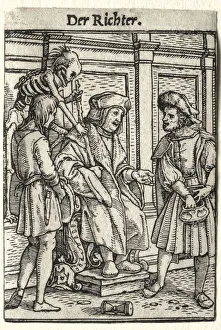 Dance of Death: The Judge. Creator: Hans Holbein (German, 1497 / 98-1543)
