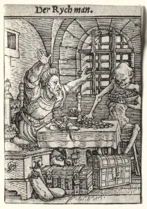Dance of Death: The Miser, c. 1526. Creator: Hans Holbein (German, 1497 / 98-1543)