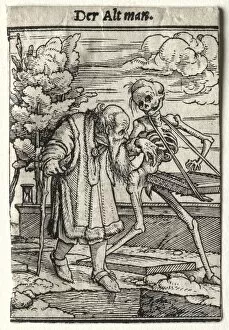Dance of Death: The Old Man. Creator: Hans Holbein (German, 1497/98-1543)