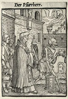 Dance of Death: The Pastor. Creator: Hans Holbein (German, 1497 / 98-1543)