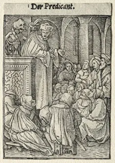 Dance of Death: The Preacher. Creator: Hans Holbein (German, 1497 / 98-1543)