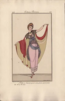 Ladies Fashion Prints: Dance dress for girls from 16 to 18 years, 1914