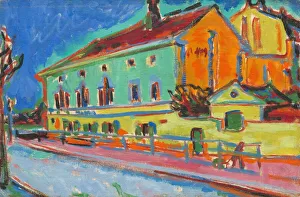 Dance Hall Prints: Dance Hall Bellevue [obverse], 1909 / 1910. Creator: Ernst Kirchner